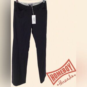 Star City Black Pinstripe Pants